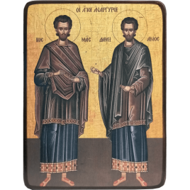 Икона Косма и Дамиан Святые бессребреники