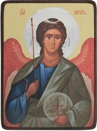 Икона Архангел Рафаил поясной