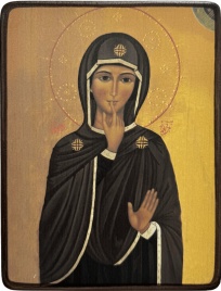 Икона Божией Матери Молчание (Безмолвие) поясная