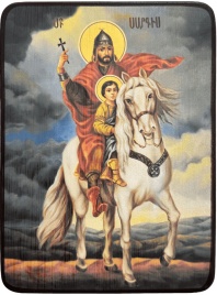 Икона Саркис и его сын Мартирос на коне