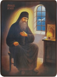 Икона Силуан Афонский в келье
