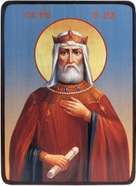 Икона Давид Псалмопевец поясной