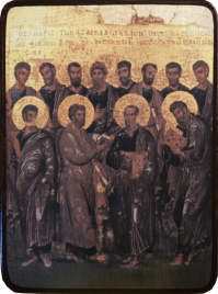 Икона Собор 12 Апостолов под старину