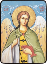 Икона Архангел Рафаил, яркий