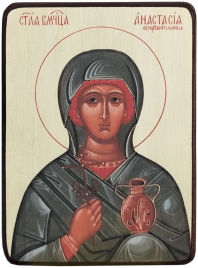 Икона Анастасия Узорешительница в зелёном