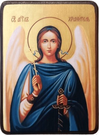 Икона Ангел Хранитель с крестом