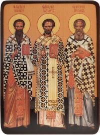 Икона Три Святителя (Вселенские Учителя)