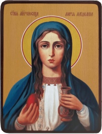 Икона Мария Магдалина, яркая