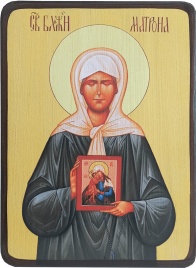 Икона Матрона Московская с иконой