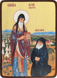 Икона Арсений Каппадокийский и Паисий Афонский