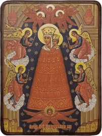 Икона Прибавление ума Божией Матери, яркая