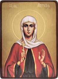 Икона Миропия Хиосская в красном