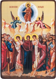 Икона Вознесение Господне, яркое