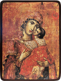 Икона Кардиотисса Божией Матери (копия XVIII века)