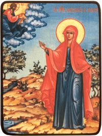 Икона Елисавета Константинопольская в красном