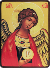 Икона Ангел Хранитель в красном