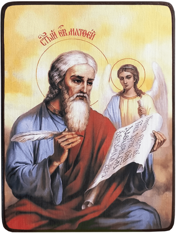 Икона Матфей апостол с ангелом фото 1