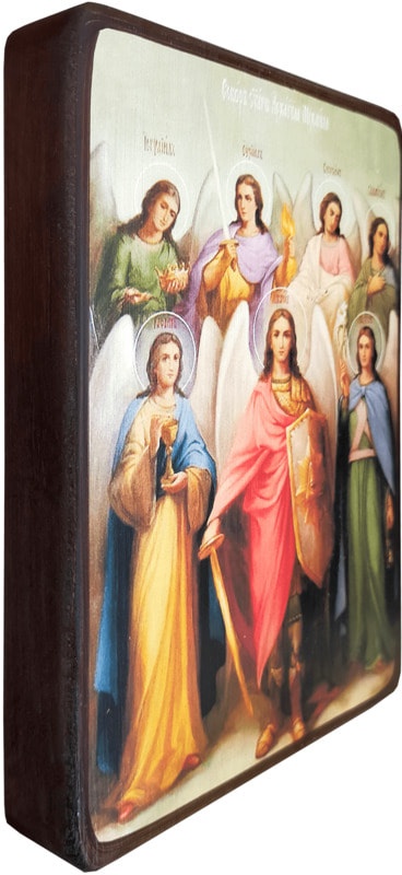 Икона Собор Архистратига Михаила под старину фото 2