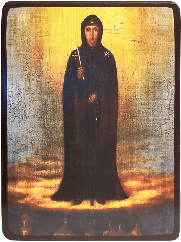 Икона Неугасимая Свеча Вратарница Божией Матери под старину фото 1