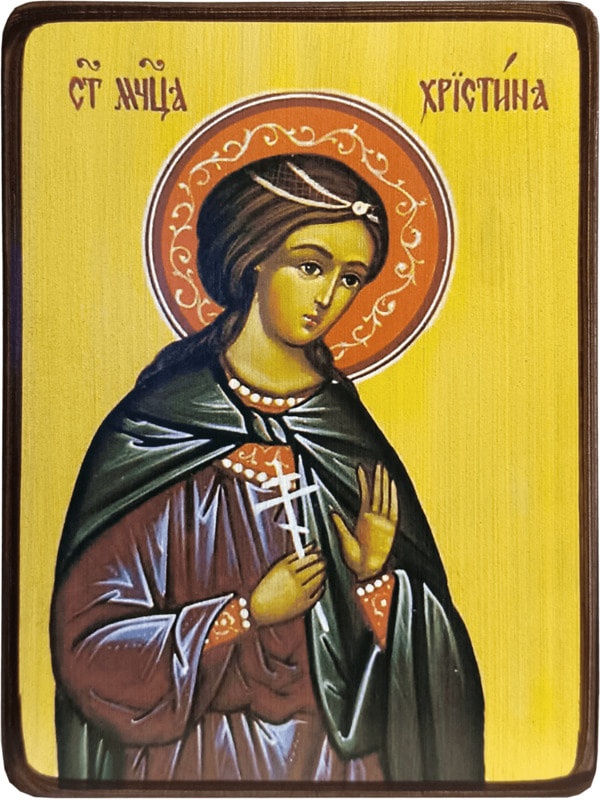 Икона Христина Кесарийская фото 1