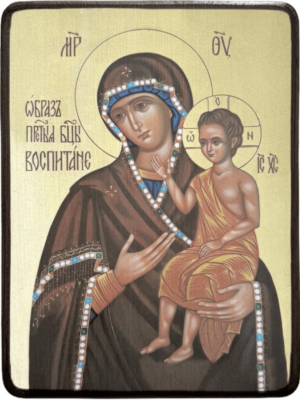 Икона Воспитание Божией Матери фото 1