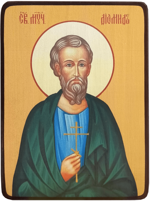 Икона Диомид Кесарийский, яркий фото 1