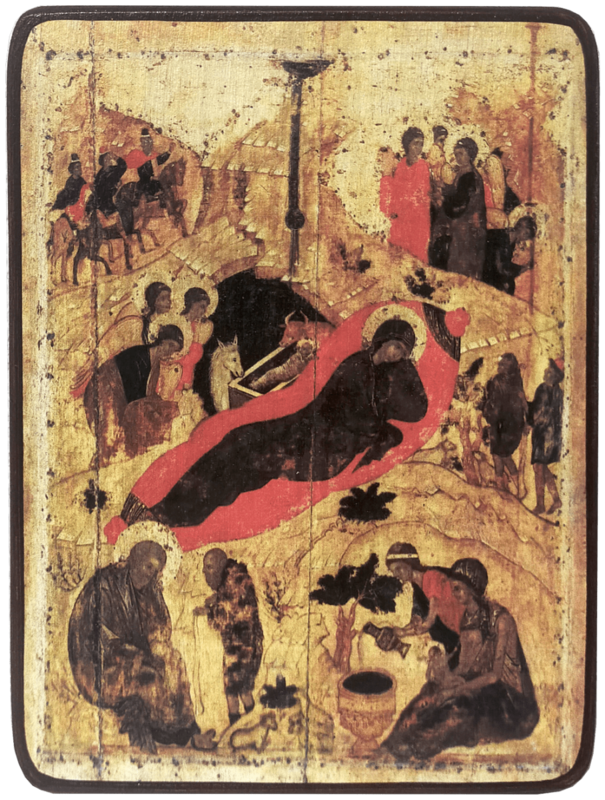 Икона Рождество Христово А. Рублев фото 1