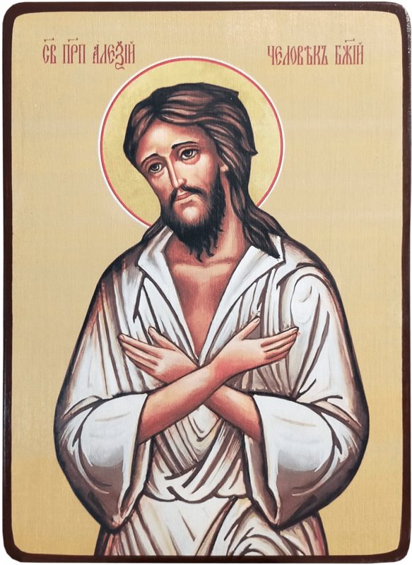Икона Алексий человек Божий, поясной фото 1