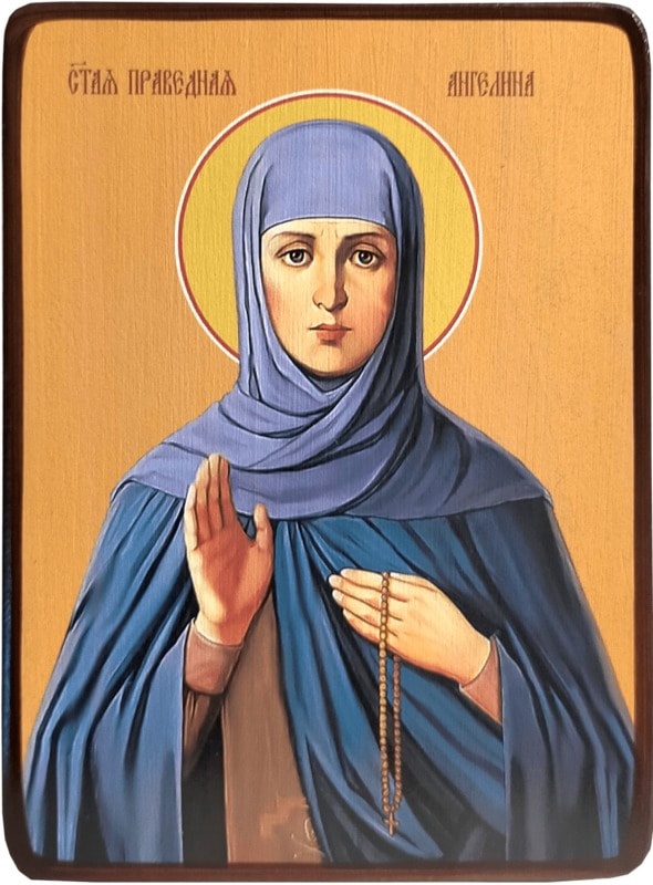 Икона Ангелина Сербская, яркая фото 1