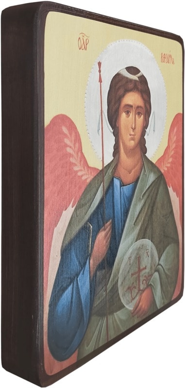 Икона Архангел Рафаил поясной фото 2