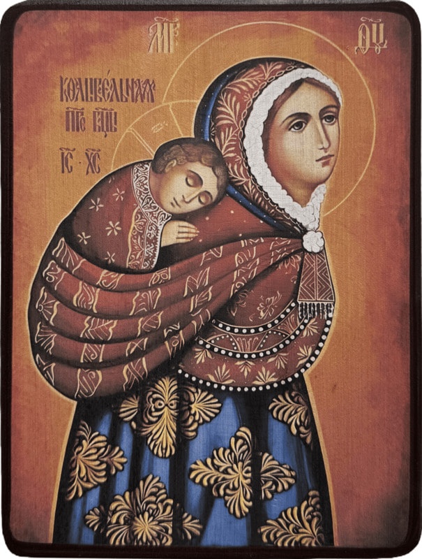 Икона Божией Матери Колыбельная (Несущая в платке) фото 1