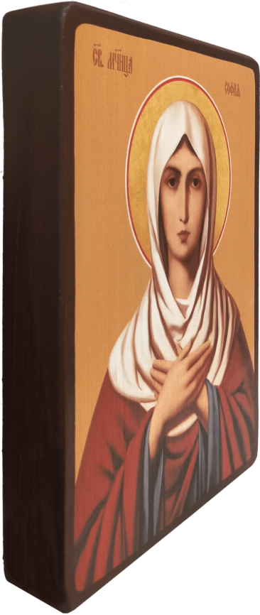 Икона София Римская на желтом фоне фото 2