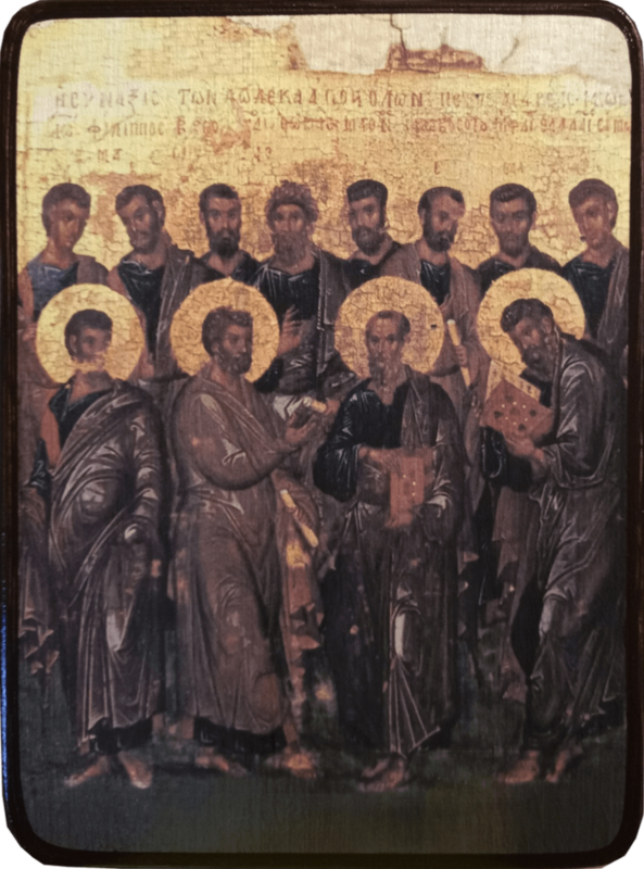 Икона Собор 12 Апостолов под старину фото 1