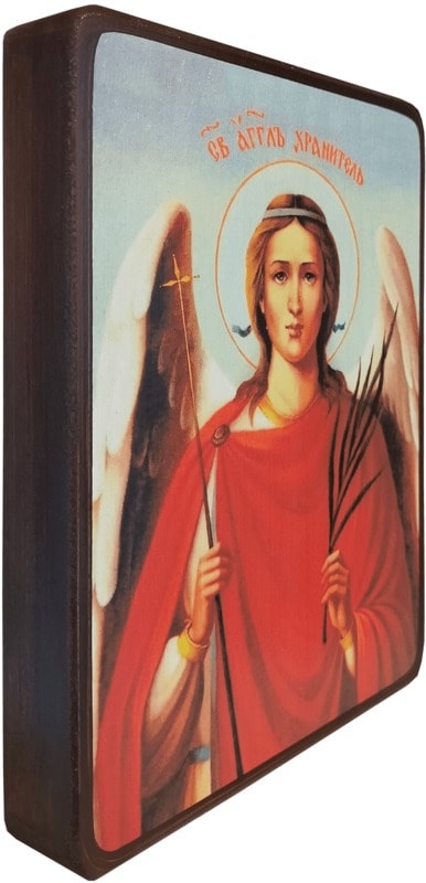 Икона Ангел Хранитель с веточкой фото 2