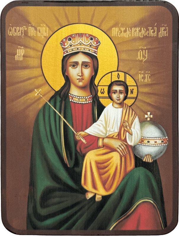Икона Прежде Рождества и по Рождестве Дева фото 1