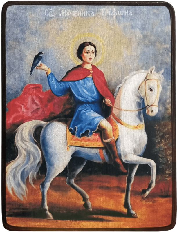 Икона Трифон Апамейский, Никейский на коне фото 1