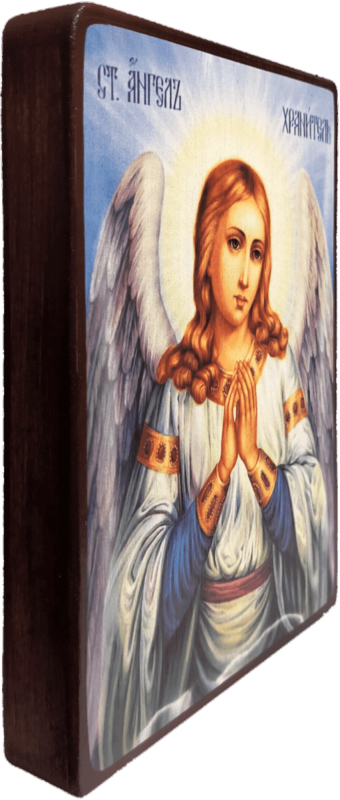 Икона Ангел Хранитель яркая фото 2