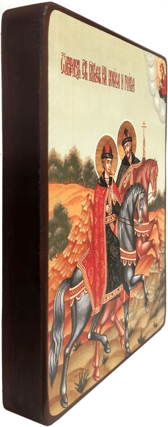 Икона Борис и Глеб фото 2