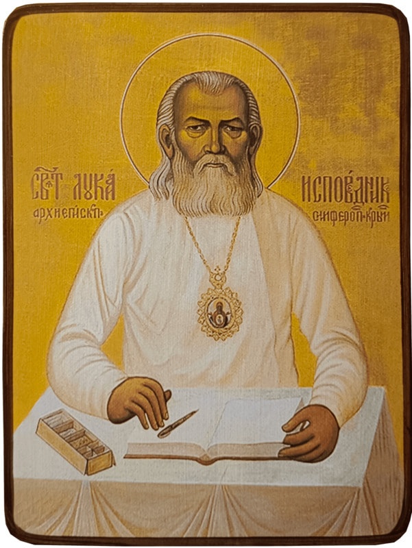Икона Лука Крымский за столом фото 1