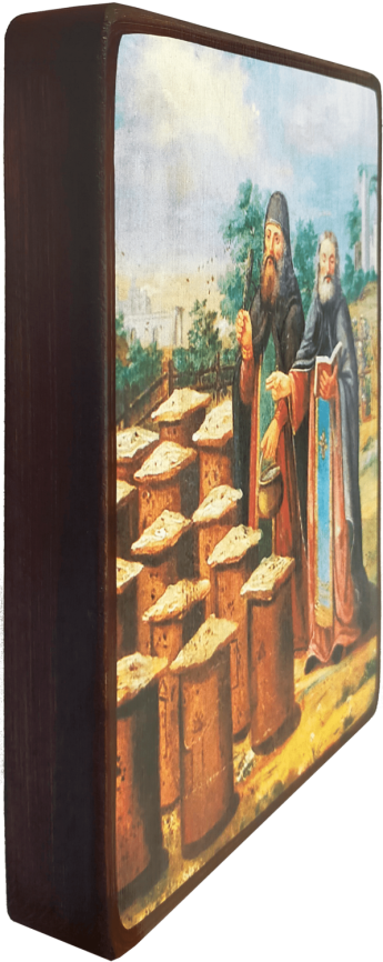 Икона Зосима и Савватий Соловецкие фото 2