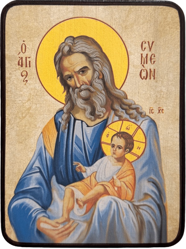 Икона Симеон Богоприимец, яркий фото 1