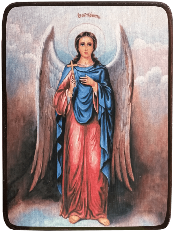 Икона Ангел Хранитель на облаке фото 1