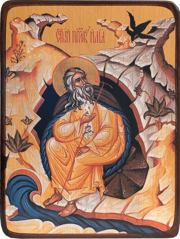 Икона Илия (Илья) Фесвитянин, пророк в пещере фото 1