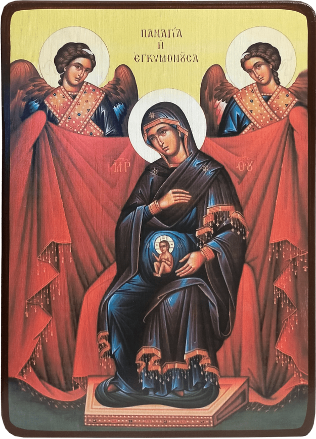 Икона Непраздная Богородица на троне фото 1