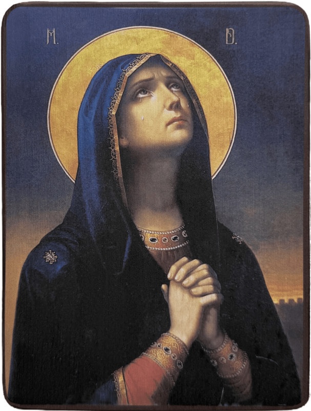 Икона Скорбящая Румынская Божией Матери фото 1