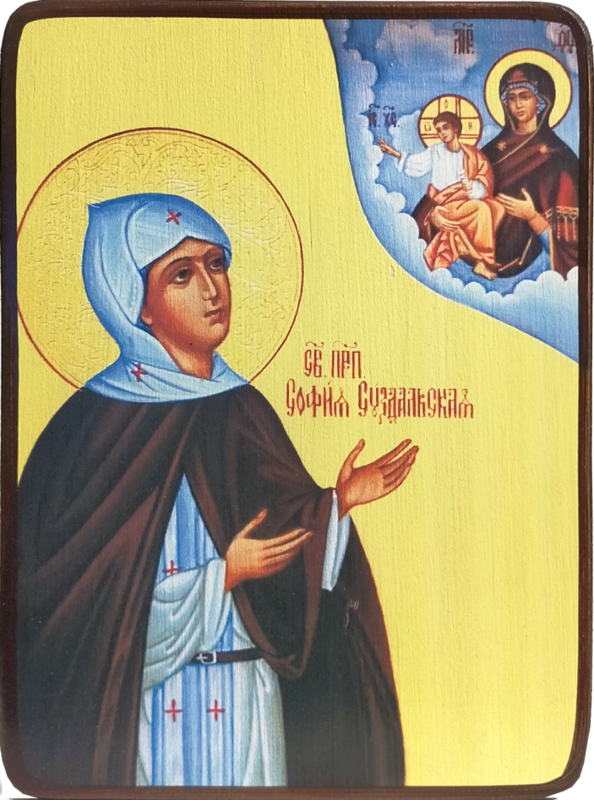 Икона София Суздальская с Богородицей фото 1