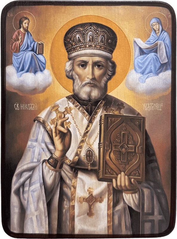Икона Николай Чудотворец (зимний) фото 1