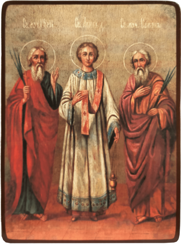Икона Гурий, Самон и Авив фото 1