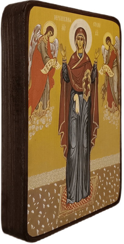 Схема для вышивки бисером Икона Божией Матери Нерушимая стена, AC4-115, 19х25см, А-строчка